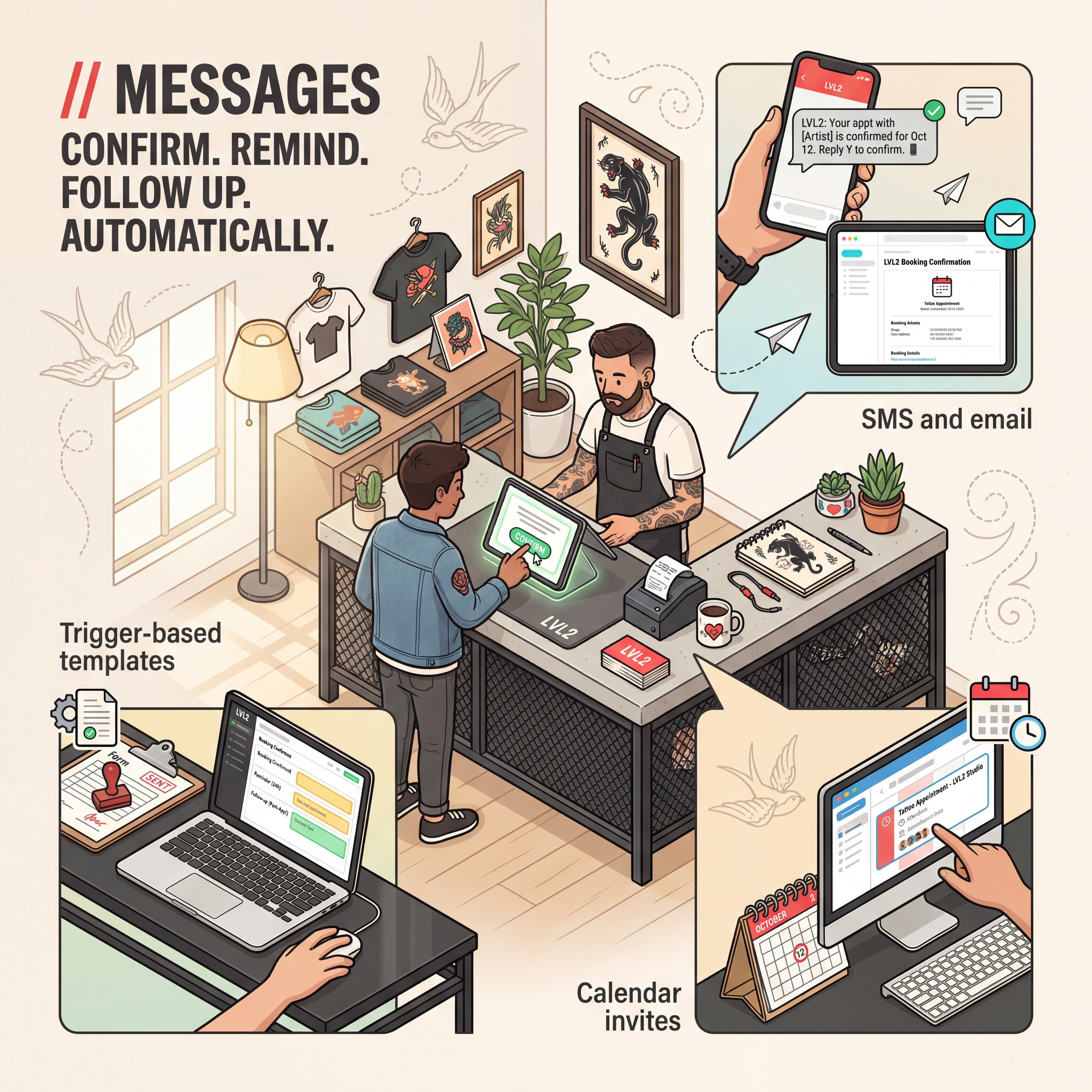 LVL2 smart notifications illustrated feature image